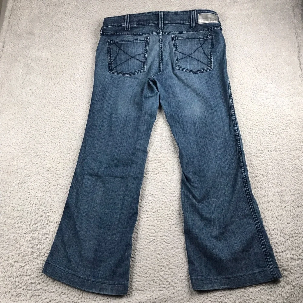 Ariat Trouser Jeans Womens 32 (36x30) Blue Mid Rise Flare Western Cowgirl‎ Rodeo